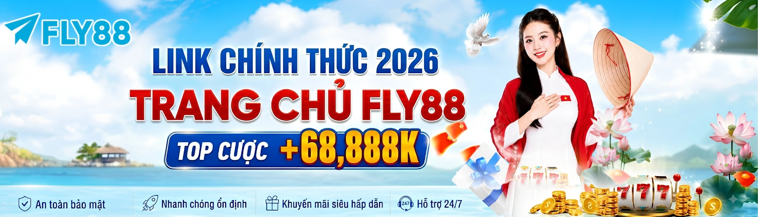 Banner trang chủ FLY88 chính thức 2026 - Truy cập an toàn và bảo mật